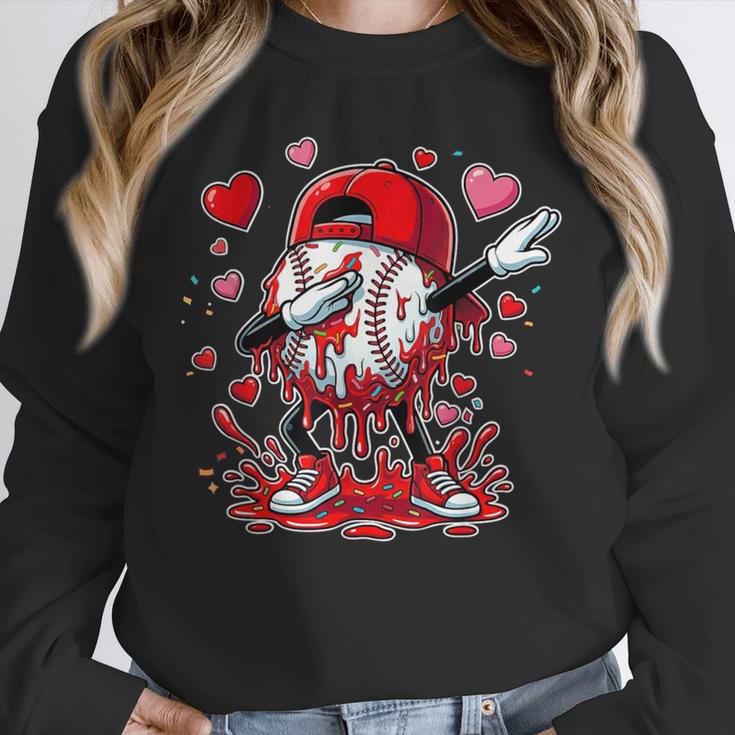 Valentines Baseball Toddler Boys Kids Dabbing Baseball Drip Unisex Sweatshirt Valentines Baseball Toddler Boys Kids Dabbing Baseball Drip Unisex Sweatshirt