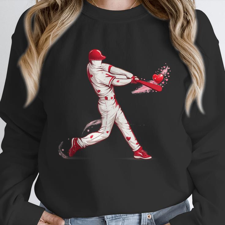 Valentines Day Baseball Batter Silhouette Heart For Men Boys Unisex Sweatshirt Valentines Day Baseball Batter Silhouette Heart For Men Boys Unisex Sweatshirt