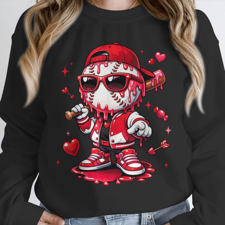 Valentines Day Baseball Drip Ice Cream For Boys Kids Teens Unisex Sweatshirt Valentines Day Baseball Drip Ice Cream For Boys Kids Teens Unisex Sweatshirt