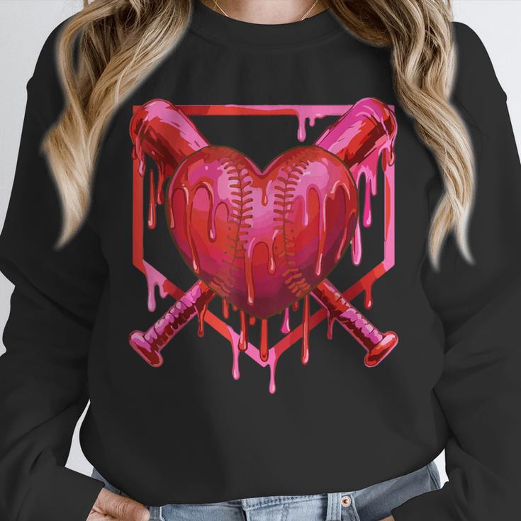 Valentines Day Baseball Red Heart Dab Boys Girls Kids Unisex Sweatshirt Valentines Day Baseball Red Heart Dab Boys Girls Kids Unisex Sweatshirt