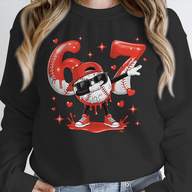 Valentines Day Six Seven Baseball 6 7 Meme Dab Heart Boys Unisex Sweatshirt Valentines Day Six Seven Baseball 6 7 Meme Dab Heart Boys Unisex Sweatshirt