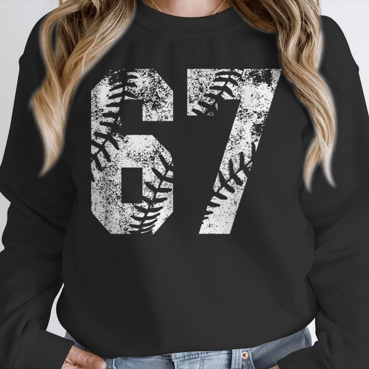 Vintage Baseball Number 67 Jersey Player Uniform Unisex Sweatshirt Vintage Baseball Number 67 Jersey Player Uniform Unisex Sweatshirt