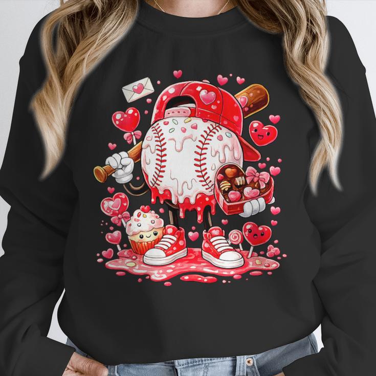 Women's Baseball Drip Ice Cream Boys Kids Youth Valentines Unisex Sweatshirt Women's Baseball Drip Ice Cream Boys Kids Youth Valentines Unisex Sweatshirt