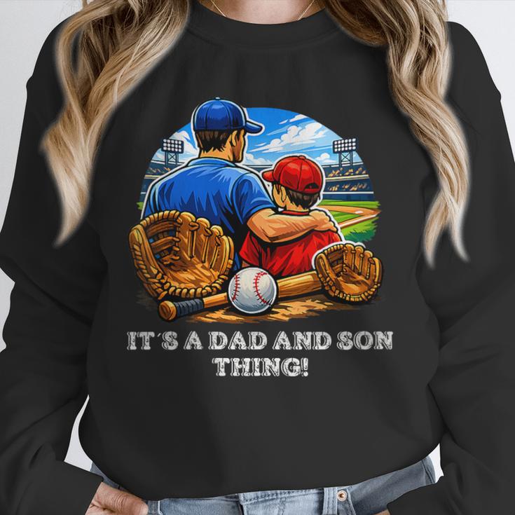 Women's Father Son Baseball Father's Day Unisex Sweatshirt Women's Father Son Baseball Father's Day Unisex Sweatshirt
