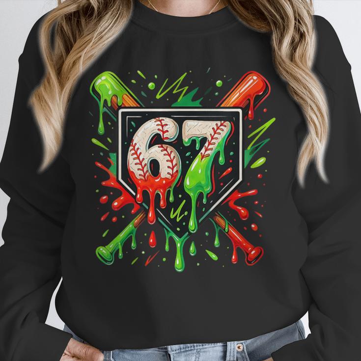 Xmas Baseball Six Seven 67 Meme Ice Cream Drip Men Women Unisex Sweatshirt