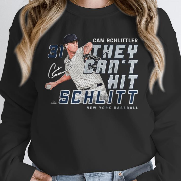 They Can't Hit Schlitt Cam Schlittler New York Baseball MLBP Unisex Sweatshirt