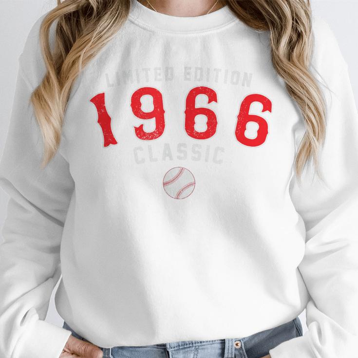 60 Year Old 1966 Classic Baseball 60th Birthday Unisex Sweatshirt