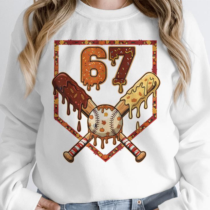 67 Baseball Drip Thanksgiving Six Seven Boys Teens Kids Unisex Sweatshirt 67 Baseball Drip Thanksgiving Six Seven Boys Teens Kids Unisex Sweatshirt