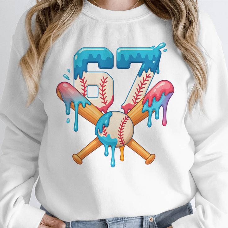 67 Baseball Life Style 101 Apparel Youth Drip Baseball Boys Unisex Sweatshirt