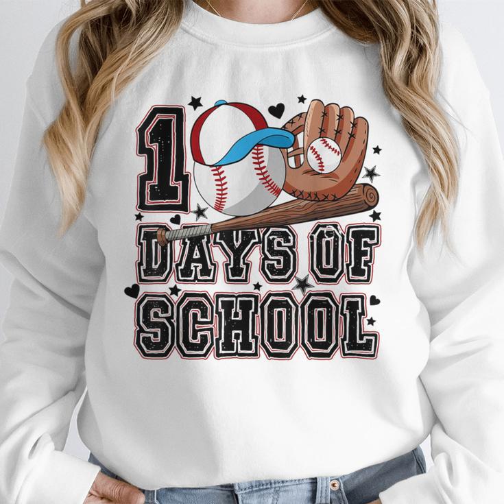 Baseball 100 Days Of School Happy 100th Day Teachers Kids Unisex Sweatshirt
