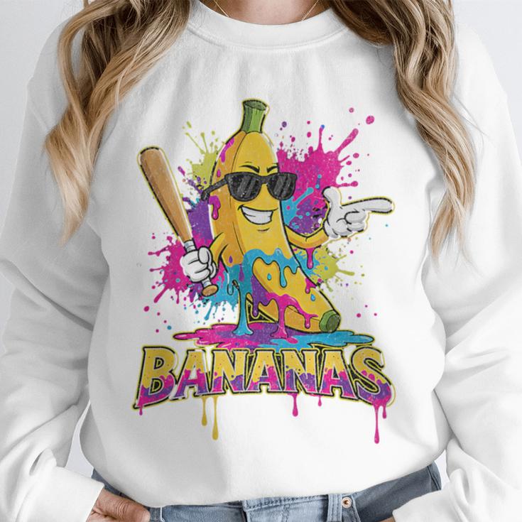 Baseball Banana Splatter Sports Kids Teens Premium Tri-Blend Unisex Sweatshirt Baseball Banana Splatter Sports Kids Teens Premium Tri-Blend Unisex Sweatshirt