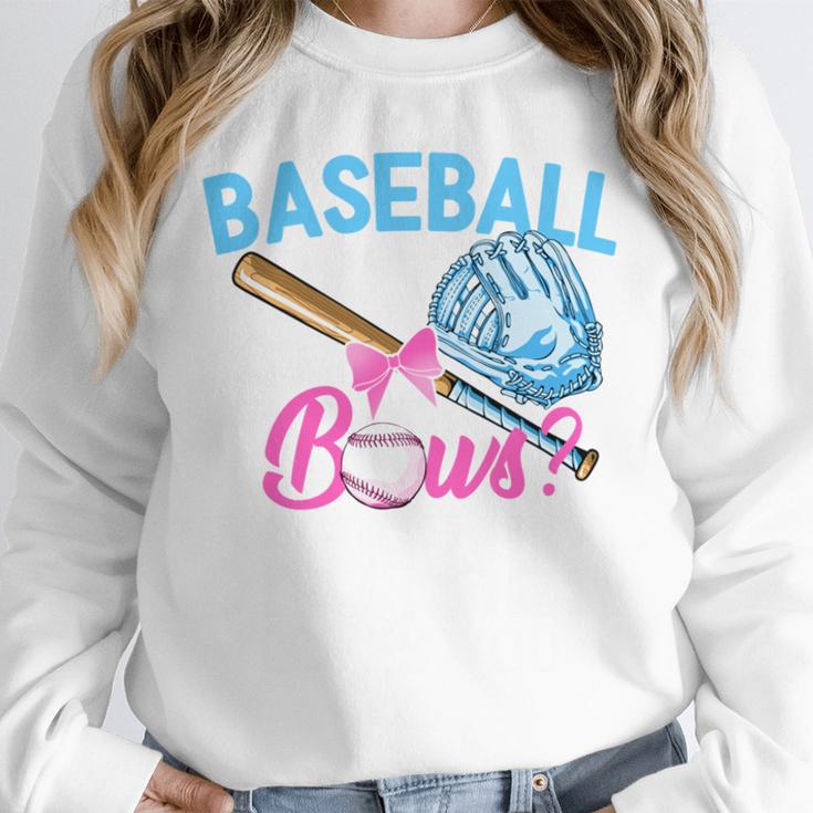 Baseball Or Bows Brother Loves You Gender Reveal Boy Or Girl Unisex Sweatshirt Baseball Or Bows Brother Loves You Gender Reveal Boy Or Girl Unisex Sweatshirt