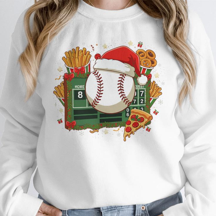 Baseball Christmas Scoreboard Celebration Premium Tri-Blend Unisex Sweatshirt