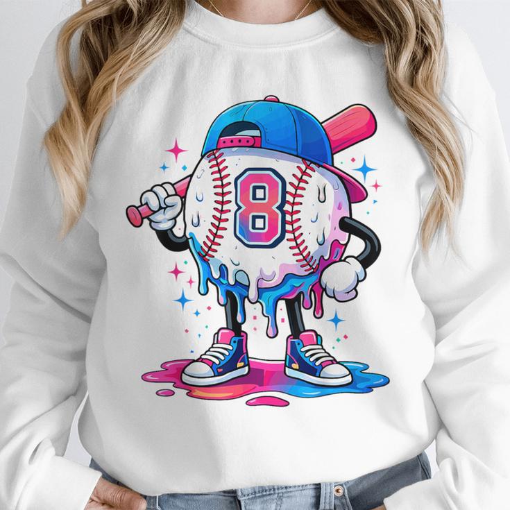 Baseball Drip 8th 8 Year Old Birthday Boys Pitcher Player Unisex Sweatshirt Baseball Drip 8th 8 Year Old Birthday Boys Pitcher Player Unisex Sweatshirt