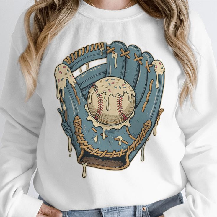 Baseball Drip Ice Cream Glove With Sprinkles And Ball Youth Premium Tri-Blend Unisex Sweatshirt Baseball Drip Ice Cream Glove With Sprinkles And Ball Youth Premium Tri-Blend Unisex Sweatshirt