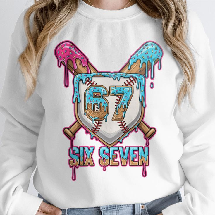 Baseball Drip Number 67 Player 6-7 Six Seven Meme Gen Alpha Unisex Sweatshirt Baseball Drip Number 67 Player 6-7 Six Seven Meme Gen Alpha Unisex Sweatshirt