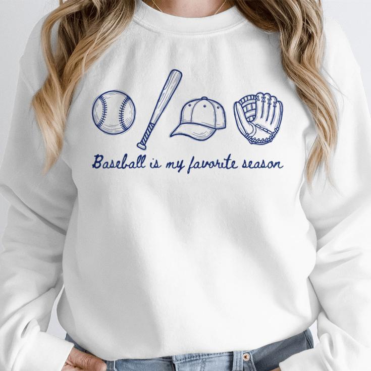 Baseball Is My Favorite Season Sports Minimalist Line Art Unisex Sweatshirt Baseball Is My Favorite Season Sports Minimalist Line Art Unisex Sweatshirt