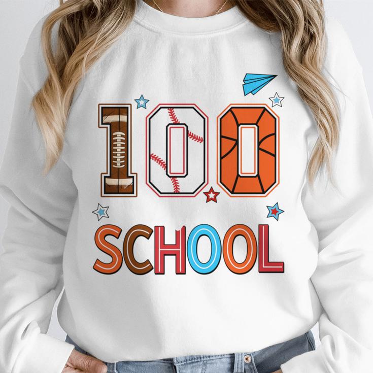 Baseball Football Basketball I Survived 100 Days Of School Unisex Sweatshirt Baseball Football Basketball I Survived 100 Days Of School Unisex Sweatshirt