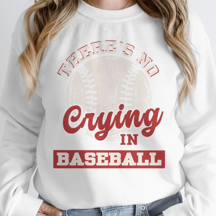 Baseball Game Day There Is No Crying In Baseball Unisex Sweatshirt