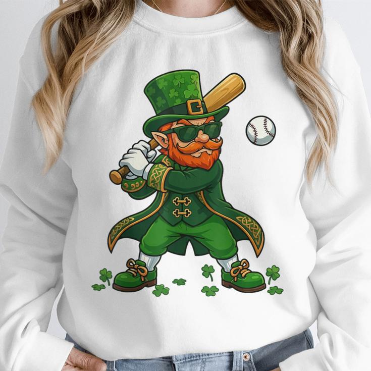 Baseball St Patricks Day Leprechaun Boys Girls Men Women Unisex Sweatshirt