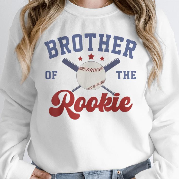 Brother Of Rookie 1st Birthday Baseball Boy Family Matching Unisex Sweatshirt Brother Of Rookie 1st Birthday Baseball Boy Family Matching Unisex Sweatshirt