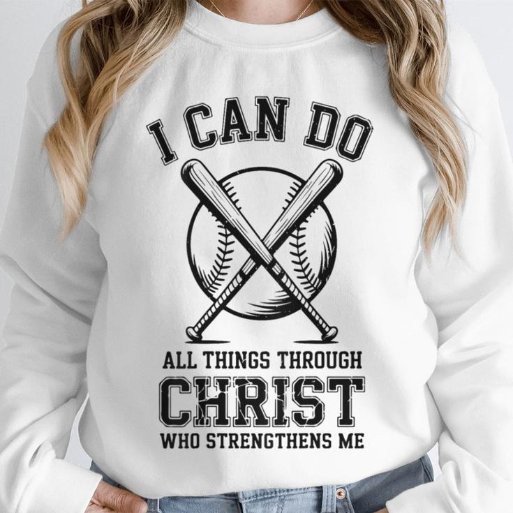 Christian Baseball Philippians 4 Unisex Sweatshirt Christian Baseball Philippians 4 Unisex Sweatshirt