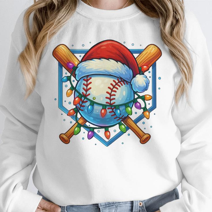Christmas Baseball Drip For Boys Kids Ice Cream Drip Unisex Sweatshirt