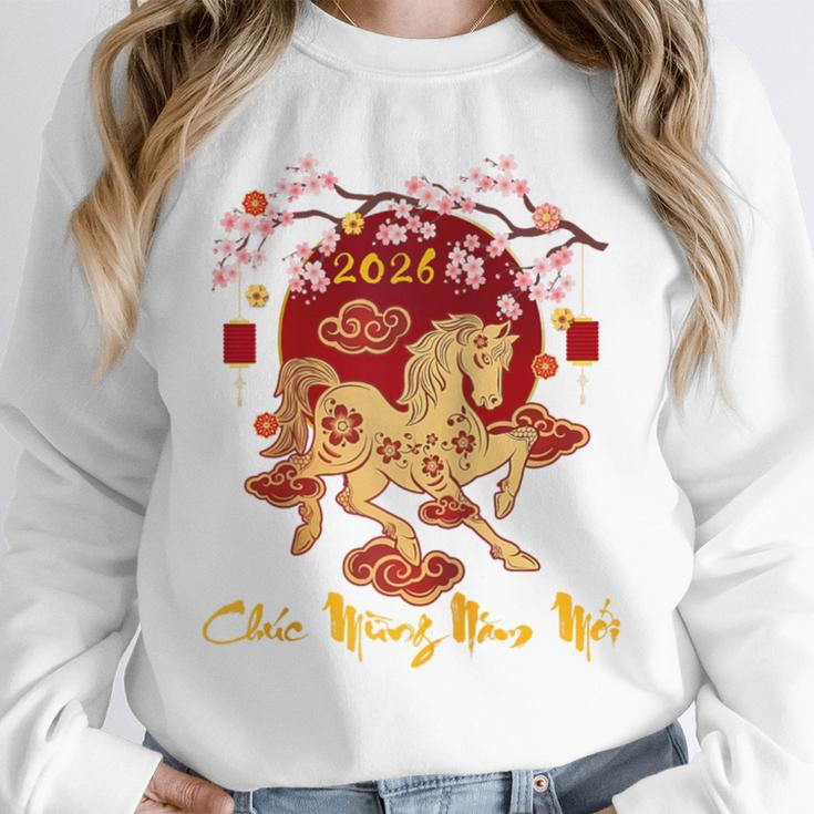 Chuc Mung NAM Moi 2026 Vietnamese Lunar New Year Of Horse Raglan Baseball Tee Unisex Sweatshirt Chuc Mung NAM Moi 2026 Vietnamese Lunar New Year Of Horse Raglan Baseball Tee Unisex Sweatshirt