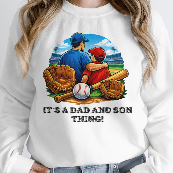 Father Son Baseball Father's Day Unisex Sweatshirt Father Son Baseball Father's Day Unisex Sweatshirt