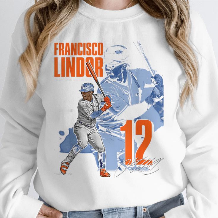 Francisco Lindor New York M Baseball Players MLBFLI304N Unisex Sweatshirt