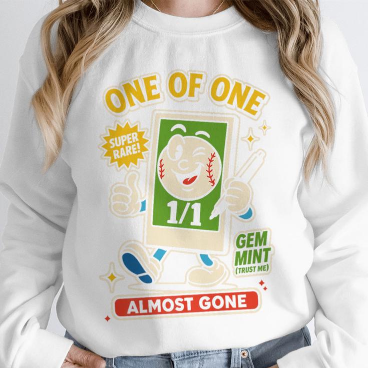 Hobby Trading Card Parody Humor 11 Baseball Cards Collector Premium Unisex Sweatshirt