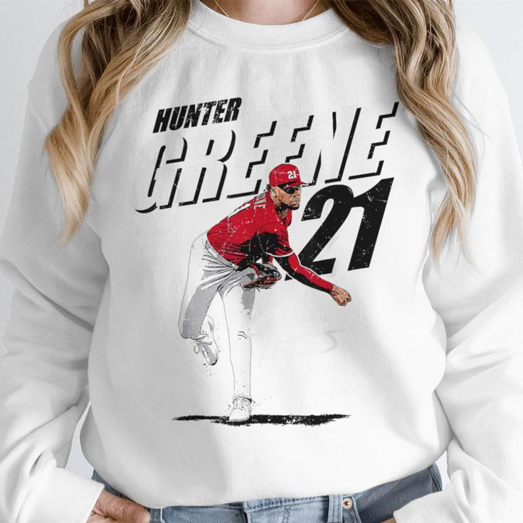 Hunter Greene Cincinnati MLB Baseball Players MLBHGR204M Unisex Sweatshirt Hunter Greene Cincinnati MLB Baseball Players MLBHGR204M Unisex Sweatshirt