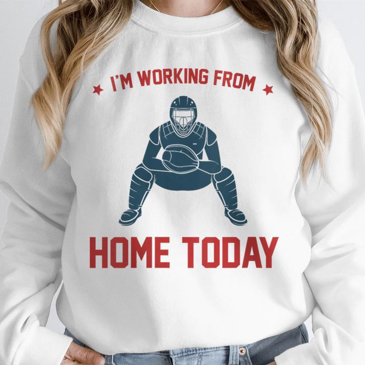 I'm Working From Home Today Baseball Lover Men Women Unisex Sweatshirt I'm Working From Home Today Baseball Lover Men Women Unisex Sweatshirt