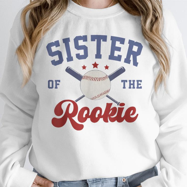 Sister Of Rookie 1st Birthday Baseball Boy Family Matching Unisex Sweatshirt