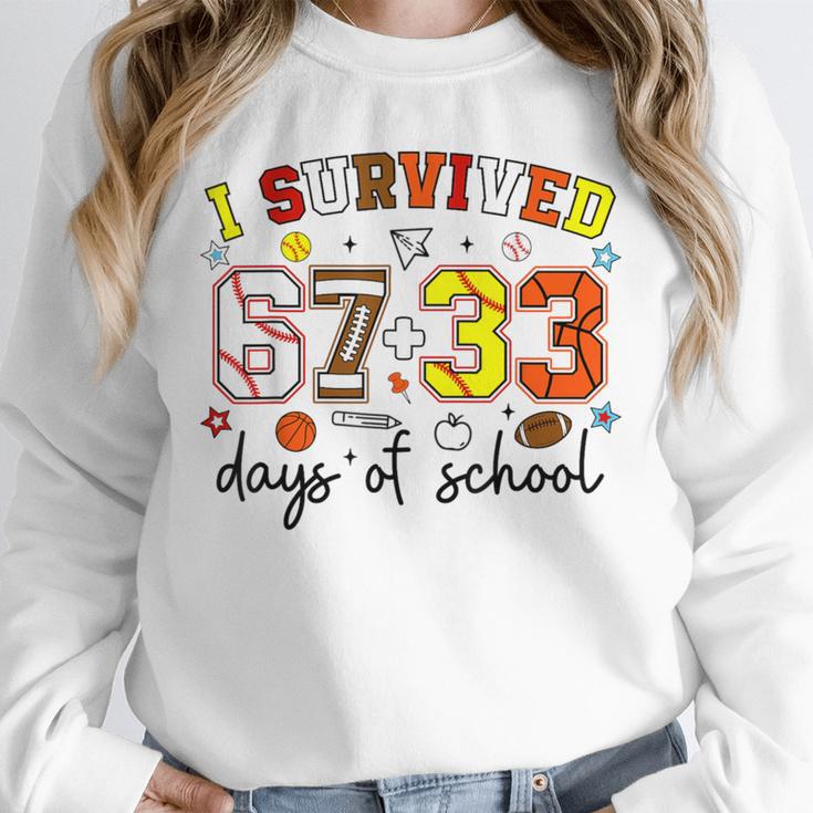 I Survived 6733 Days Baseball Football Softball 100 Days Unisex Sweatshirt I Survived 6733 Days Baseball Football Softball 100 Days Unisex Sweatshirt