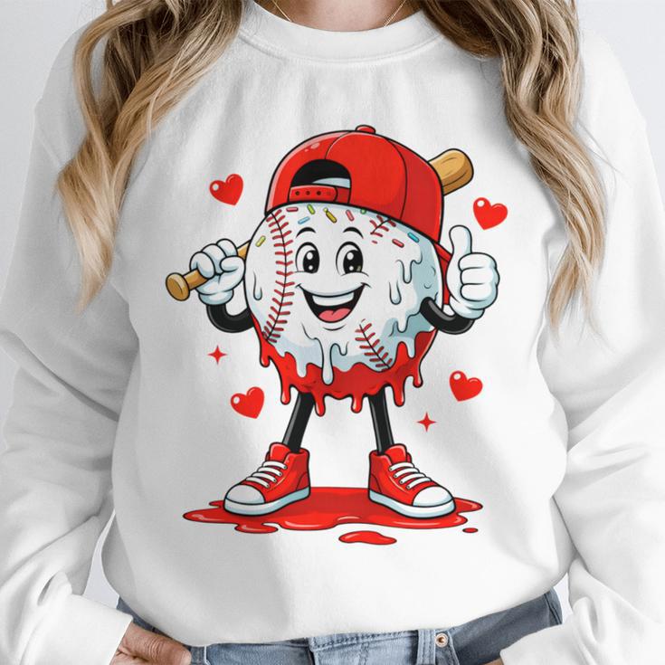 Valentine Baseball Heart Sports Men Boys Kid Unisex Sweatshirt Valentine Baseball Heart Sports Men Boys Kid Unisex Sweatshirt