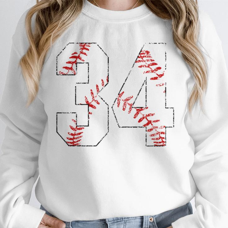 Vintage Distressed Baseball Number 34 Jersey Player Uniform Unisex Sweatshirt Vintage Distressed Baseball Number 34 Jersey Player Uniform Unisex Sweatshirt