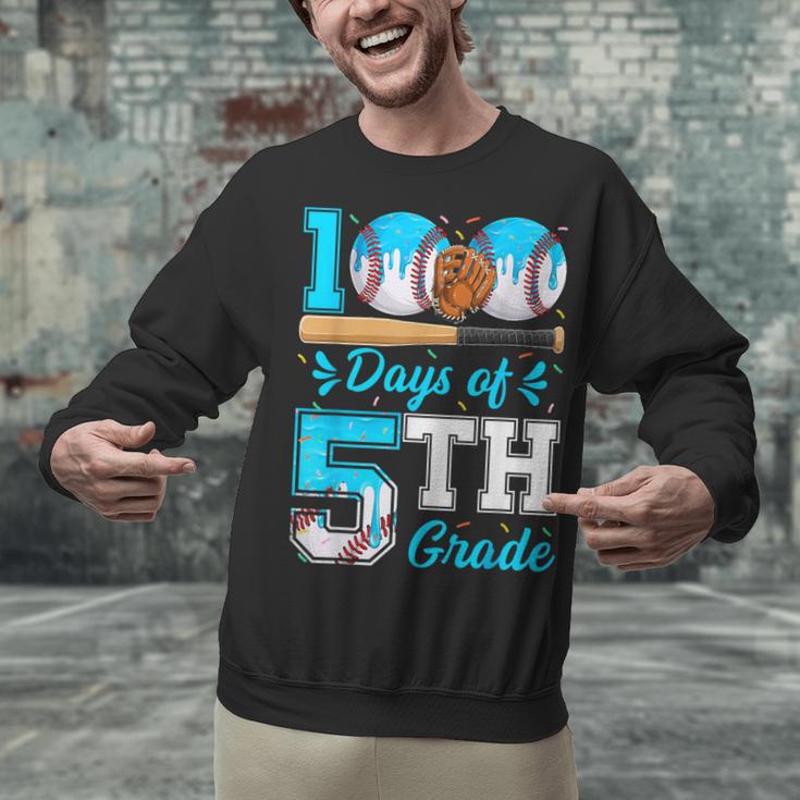 100 Days Of 5th Grade Baseball 100th Day Of School Boys Kids Unisex Sweatshirt 100 Days Of 5th Grade Baseball 100th Day Of School Boys Kids Unisex Sweatshirt