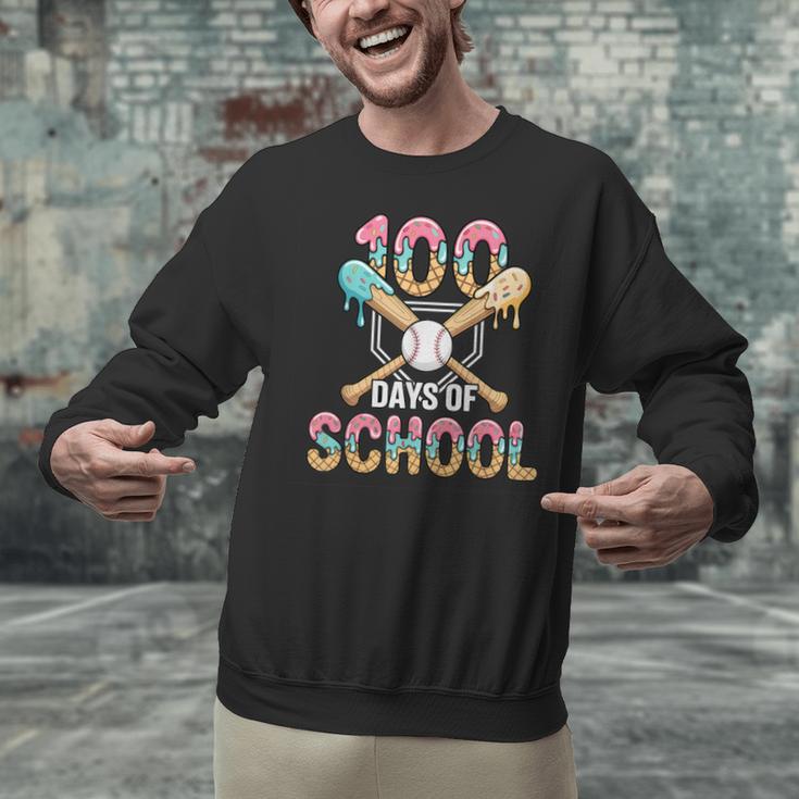 100 Days Of School Baseball 100th Day Of School Unisex Sweatshirt 100 Days Of School Baseball 100th Day Of School Unisex Sweatshirt