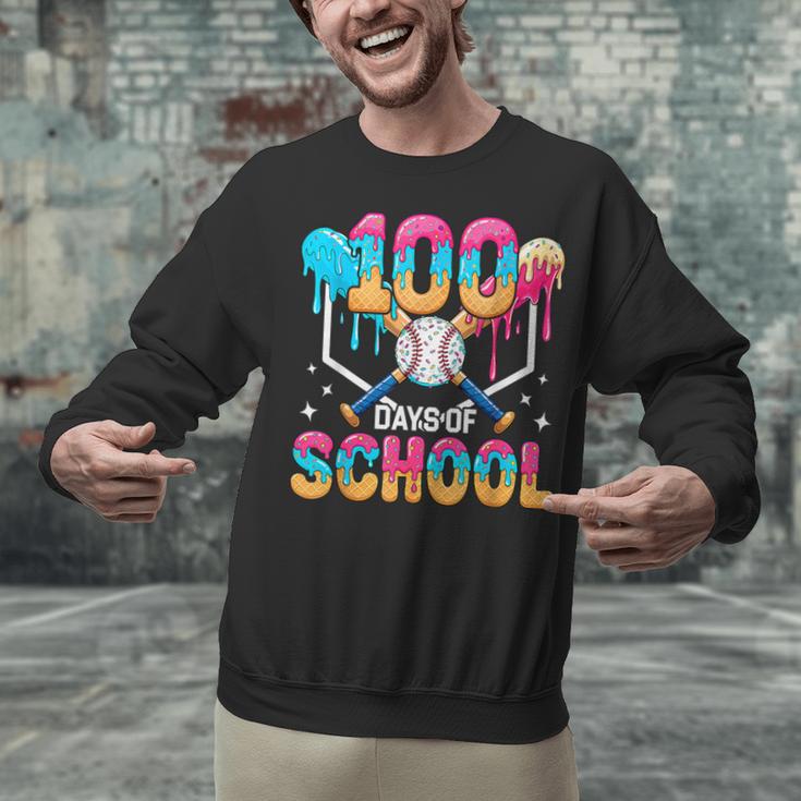 100 Days Of School Baseball Boys Kids 100th Day Of School Unisex Sweatshirt 100 Days Of School Baseball Boys Kids 100th Day Of School Unisex Sweatshirt