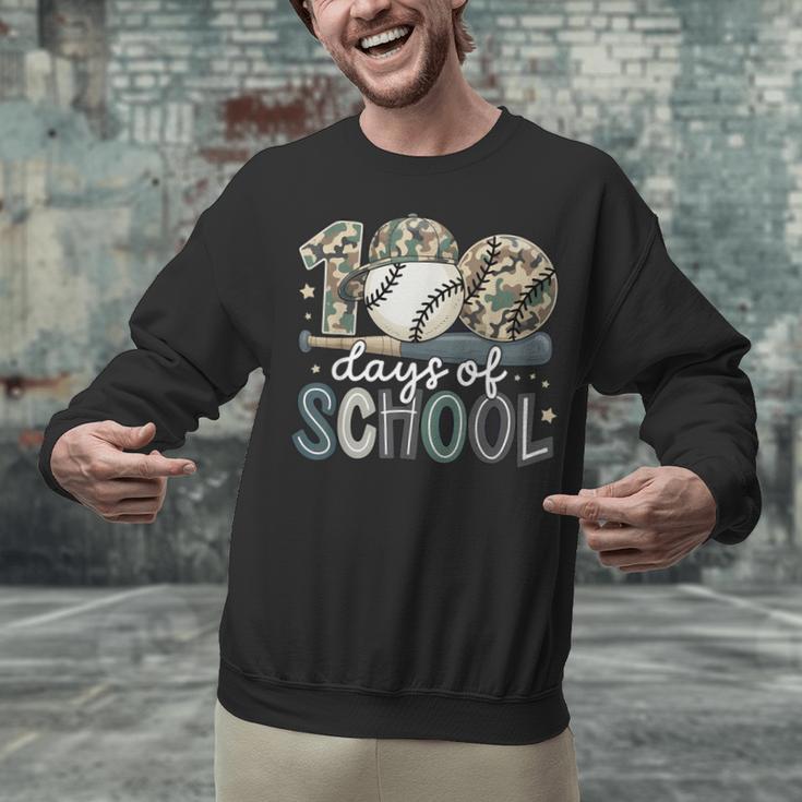 100 Days Of School Baseball Camo Camo Cap Boy School Unisex Sweatshirt 100 Days Of School Baseball Camo Camo Cap Boy School Unisex Sweatshirt