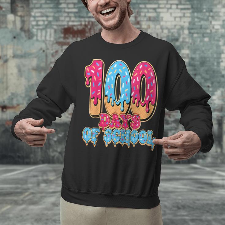 100 Days Of School Baseball Drip 100th Day Of School Unisex Sweatshirt