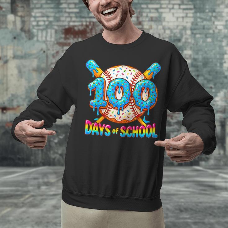 100 Days Of School Baseball Drip Boys 100th Day Of School Unisex Sweatshirt