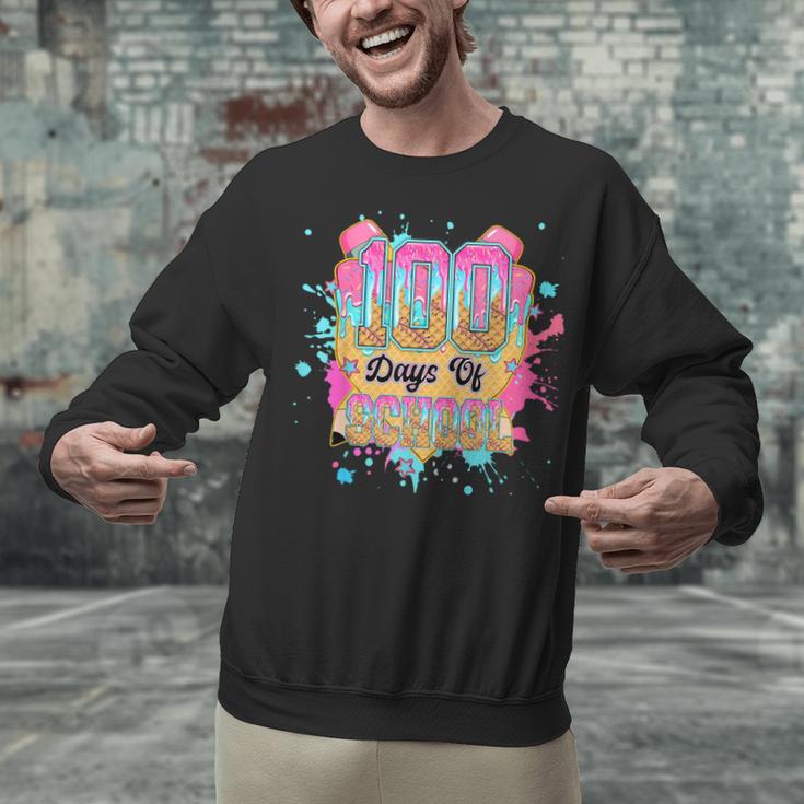 100 Days Of School Baseball Drip Boys Kids 100th Day Unisex Sweatshirt 100 Days Of School Baseball Drip Boys Kids 100th Day Unisex Sweatshirt