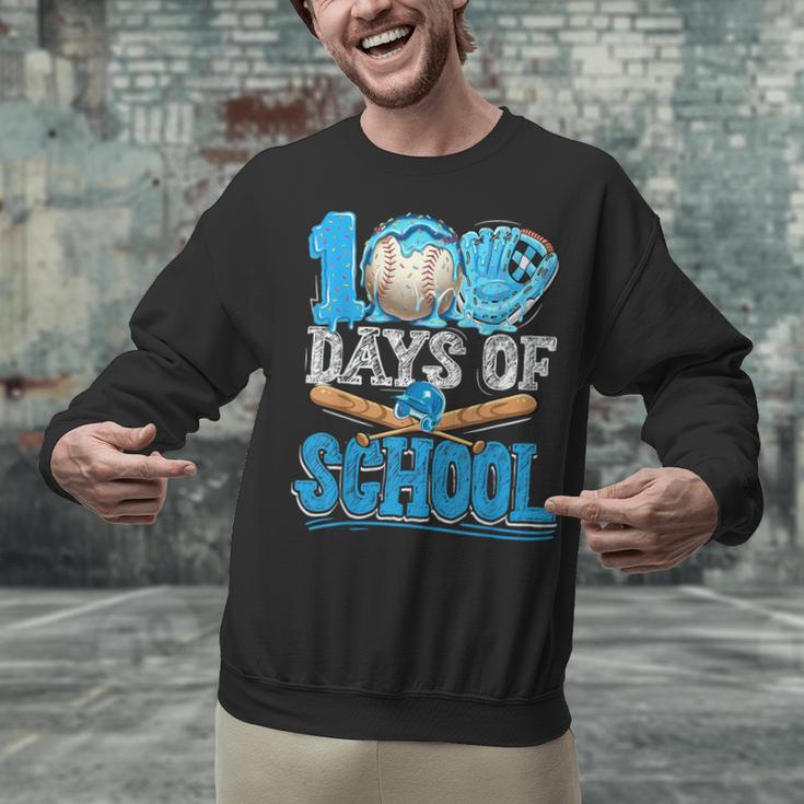 100 Days Of School Baseball Ice Cream Drip Student Kids Boys Unisex Sweatshirt 100 Days Of School Baseball Ice Cream Drip Student Kids Boys Unisex Sweatshirt