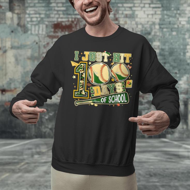 100 Days Of School Baseball I Just Hit 100 Days Boy COUNSELO Unisex Sweatshirt 100 Days Of School Baseball I Just Hit 100 Days Boy COUNSELO Unisex Sweatshirt