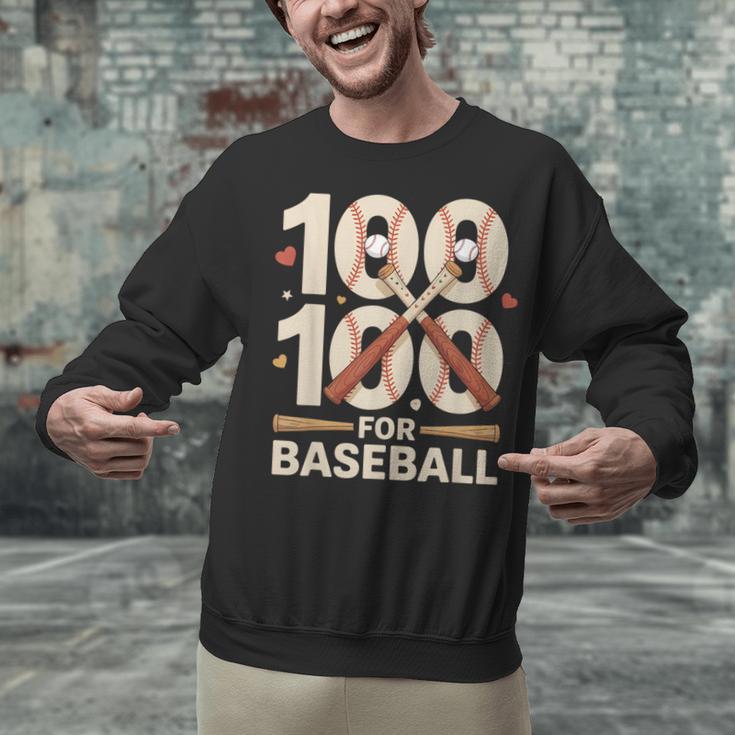 100 Days Of School Baseball Love Valentine’s Day Men Women Unisex Sweatshirt