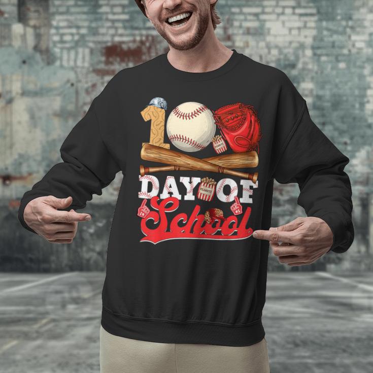 100 Days Of School Baseball Player Sports Game Teacher Kid Unisex Sweatshirt 100 Days Of School Baseball Player Sports Game Teacher Kid Unisex Sweatshirt