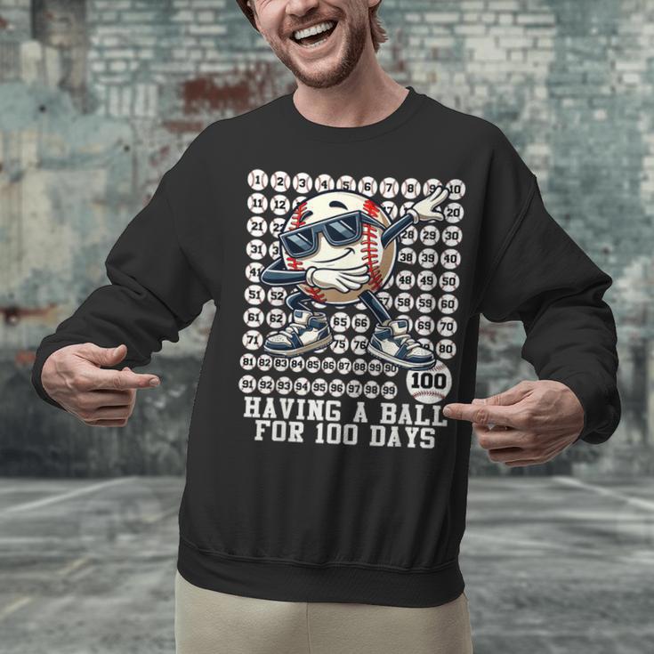 100 Days Of School Boys Dabbing Baseball 100th Day Of School Unisex Sweatshirt 100 Days Of School Boys Dabbing Baseball 100th Day Of School Unisex Sweatshirt