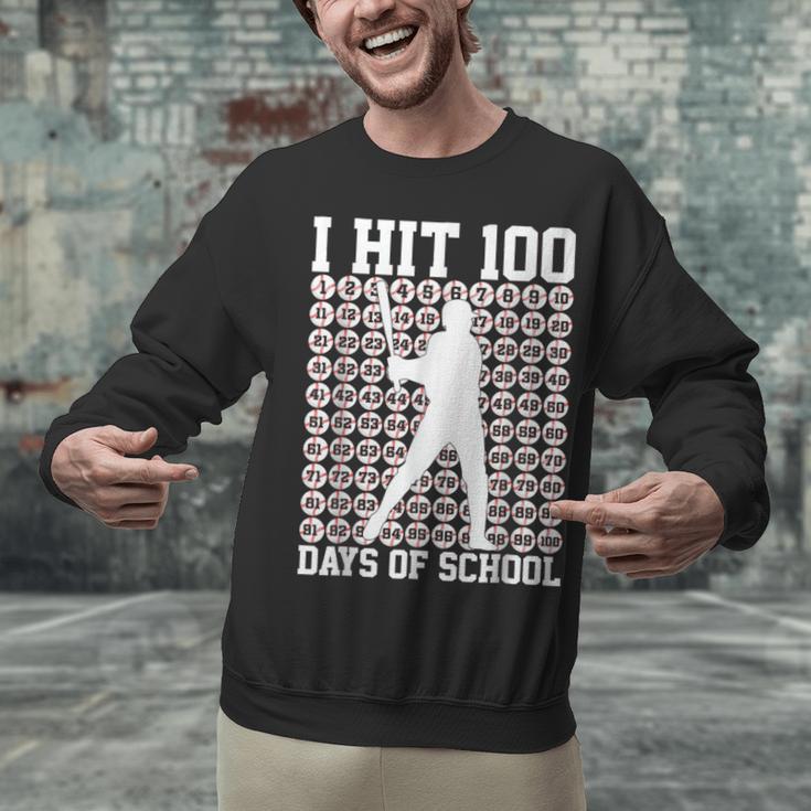 100 Days Of School Boys Kids 100th Day Balls For Baseball Unisex Sweatshirt